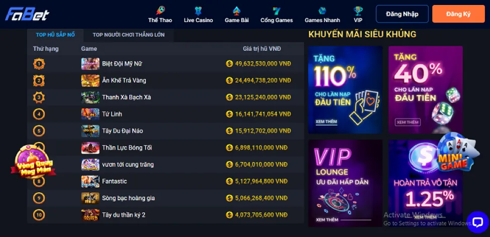 Ưu Đãi Độc Quyền Dành Cho VIP